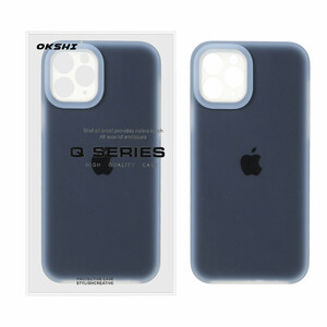 قاب Q Series سیلیکونی پاستیلی Apple iPhone 11 Pro Max - سرمه ای (پک دار)