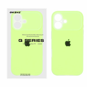 قاب Q Series سیلیکونی پاستیلی Apple iPhone 17 - سبز فسفری (پک دار)