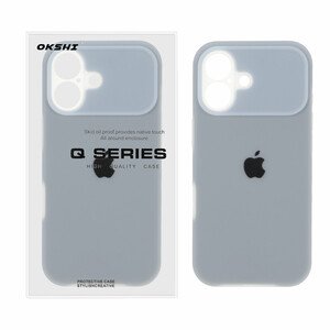 قاب Q Series سیلیکونی پاستیلی Apple iPhone 17 - خاکستری (پک دار)