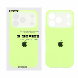 قاب Q Series سیلیکونی پاستیلی Apple iPhone 17 Pro - سبز فسفری (پک دار)