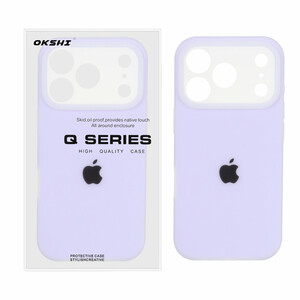 قاب Q Series سیلیکونی پاستیلی Apple iPhone 17 Pro Max - یاسی (پک دار)