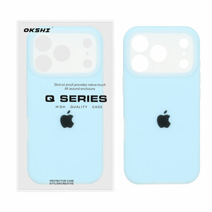 قاب Q Series سیلیکونی پاستیلی Apple iPhone 17 Pro Max - آبی (پک دار)