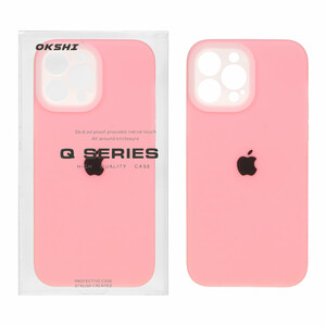 قاب Q Series سیلیکونی پاستیلی Apple iPhone 13 Pro Max - صورتی (پک دار)