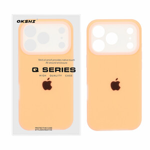 قاب Q Series سیلیکونی پاستیلی Apple iPhone 17 Pro - نارنجی (پک دار)