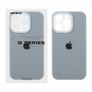 قاب Q Series سیلیکونی پاستیلی Apple iPhone 13 Pro - خاکستری (پک دار)