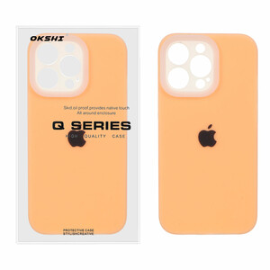 قاب Q Series سیلیکونی پاستیلی Apple iPhone 13 Pro - نارنجی (پک دار)