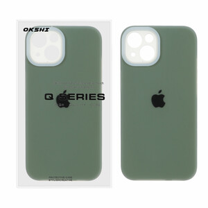 قاب Q Series سیلیکونی پاستیلی Apple iPhone 13 / iPhone 14 - سبز (پک دار)