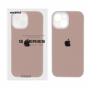 قاب Q Series سیلیکونی پاستیلی Apple iPhone 13 / iPhone 14 - صحرایی (پک دار)