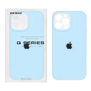 قاب Q Series سیلیکونی پاستیلی Apple iPhone 13 Pro Max - آبی (پک دار)
