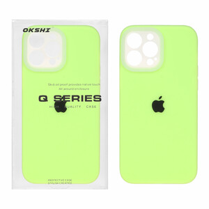 قاب Q Series سیلیکونی پاستیلی Apple iPhone 13 Pro Max - فسفری (پک دار)