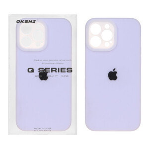 قاب Q Series سیلیکونی پاستیلی Apple iPhone 13 Pro Max - یاسی (پک دار)