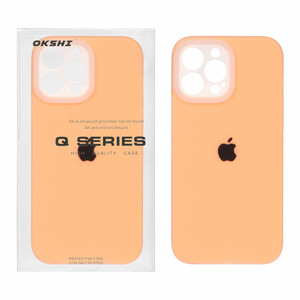 قاب Q Series سیلیکونی پاستیلی Apple iPhone 13 Pro Max - نارنجی (پک دار)