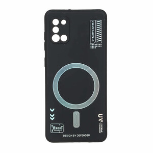 قاب Defender طرح مگ سیف هولوگرامی RT محافظ لنزدار Samsung Galaxy A31 - مشکی