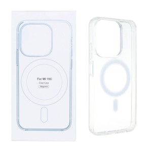 قاب شفاف Xiaomi Redmi 15C / Poco C85 با قابلیت شارژ NTC - MagSafe (پک دار)