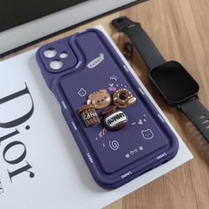قاب عروسکی سه بعدی مناسب سامسونگ Galaxy A06 - قهوه ای