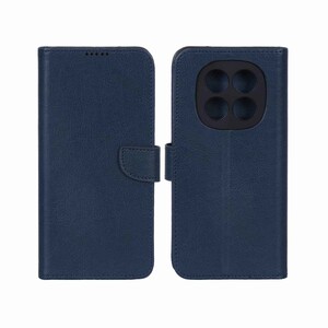 کیف چرمی موبایل مگنتی محافظ لنزدار KRF مدل Xiaomi Redmi Note 15 - سرمه ای
