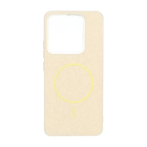 قاب اکلیلی پشت سخت طرح مگ سیف Xiaomi Redmi Note 14 4G - زرد
