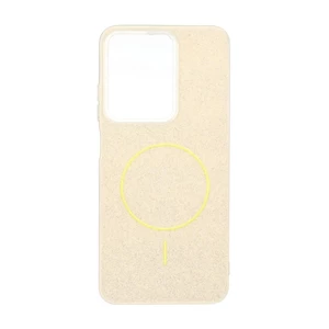 قاب اکلیلی پشت سخت طرح مگ سیف Xiaomi Redmi A5 / Poco C71 - زرد
