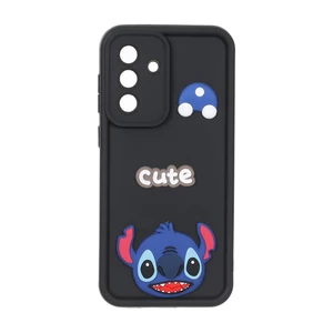 قاب Solid Case عروسک برجسته محافظ لنزدار Samsung Galaxy A56 / A36 - مشکی