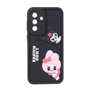 قاب Solid Case عروسک برجسته محافظ لنزدار Samsung Galaxy A56 / A36 - مشکی کد 2