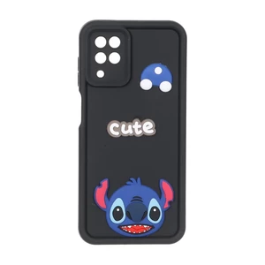 قاب Solid Case عروسک برجسته محافظ لنزدار Samsung Galaxy A12 / M12 / F12 - مشکی