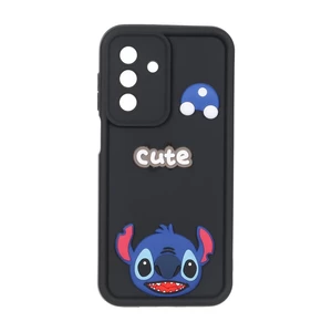 قاب Solid Case عروسک برجسته محافظ لنزدار Samsung Galaxy A17 / A26 - مشکی