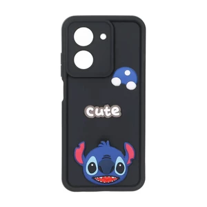 قاب Solid Case عروسک برجسته محافظ لنزدار Xiaomi Redmi A5 / Poco C71 - مشکی