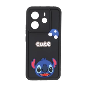 قاب Solid Case عروسک برجسته محافظ لنزدار Xiaomi Redmi Note 14 4G - مشکی