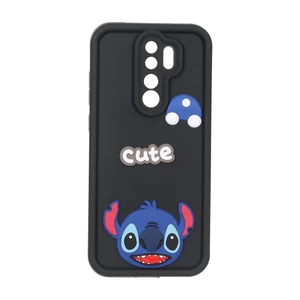 قاب Solid Case عروسک برجسته محافظ لنزدار Xiaomi Redmi Note 8 Pro - مشکی