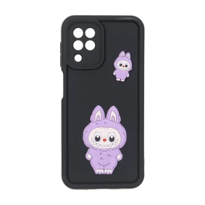 قاب Solid Case عروسک برجسته محافظ لنزدار Samsung Galaxy A22 4G / M32 4G / F22 - مشکی کد 1