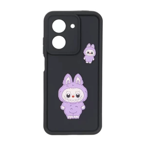قاب Solid Case عروسک برجسته محافظ لنزدار Xiaomi Redmi A5 / Poco C71 - مشکی کد 1
