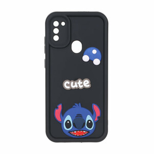 قاب Solid Case عروسک برجسته محافظ لنزدار Samsung Galaxy A11 / M11 - مشکی