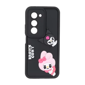 قاب Solid Case عروسک برجسته محافظ لنزدار Xiaomi Redmi 15 4G - مشکی کد 2