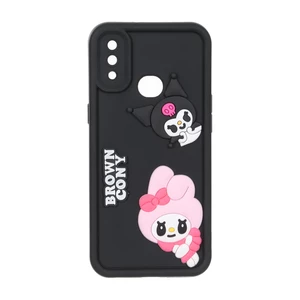 قاب Solid Case عروسک برجسته محافظ لنزدار Samsung Galaxy A10s - مشکی کد 2