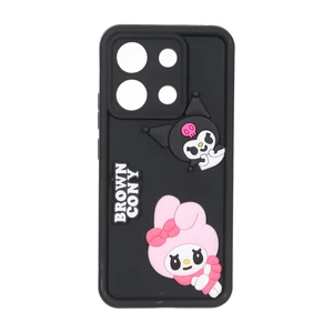 قاب Solid Case عروسک برجسته محافظ لنزدار Xiaomi Redmi Note 13 4G - مشکی کد 2