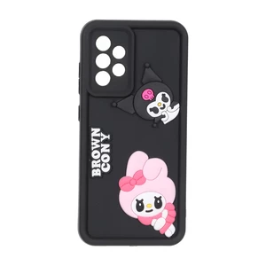 قاب Solid Case عروسک برجسته محافظ لنزدار Samsung Galaxy A52 / A52s - مشکی کد 2