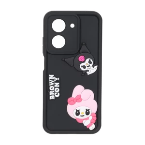 قاب Solid Case عروسک برجسته محافظ لنزدار Xiaomi Redmi A5 / Poco C71 - مشکی کد 2