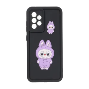 قاب Solid Case عروسک برجسته محافظ لنزدار Samsung Galaxy A52 / A52s - مشکی کد 1