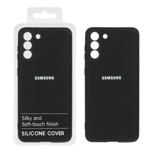 قاب نیو سیلیکون محافظ لنزدار Samsung S21 Plus - مشکی  (پک دار)