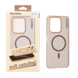 قاب اورجینال Syndee مات Magsafe مدل Xiaomi Redmi 15C / Poco C85 - قهوه ای (پک دار)