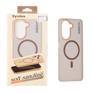 قاب اورجینال Syndee مات Magsafe مدل Xiaomi Redmi A5 / Poco C71 - قهوه ای (پک دار)