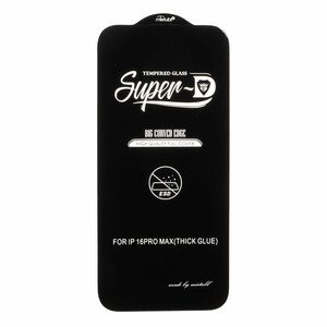 محافظ صفحه نمایش شیشه ای Apple iPhone 16 Pro Max - Full Cover Super D Mietubl - ESD - مشکی (بدون پک) - NTC ORG