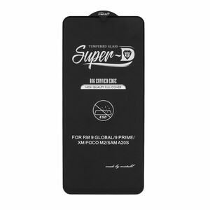 محافظ صفحه نمایش شیشه ای Samsung Galaxy A20s - Full Cover Super D Mietubl-ESD - مشکی (بدون پک) - NTC ORG