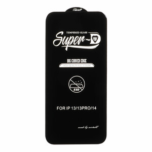 محافظ صفحه نمایش شیشه ای Apple iPhone 13 / iPhone 13 Pro / iPhone 14 / 16e - Full Cover Super D Mietubl - ESD - مشکی (بدون پک) - NTC ORG