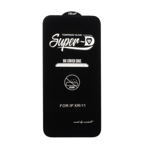 محافظ صفحه نمایش شیشه ای Apple iPhone 11 / iPhone XR - Full Cover Super D Mietubl - ESD - مشکی (بدون پک) - NTC ORG