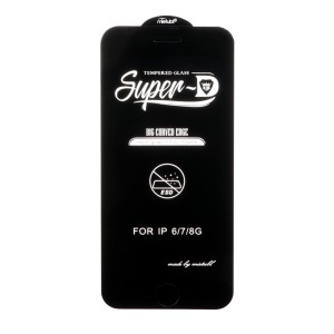 محافظ صفحه نمایش شیشه ای Apple iPhone 6 / iPhone 7 / iPhone 8 / iPhone SE (2020) / SE - Full Cover Super D Mietubl - ESD - مشکی (بدون پک) - NTC ORG