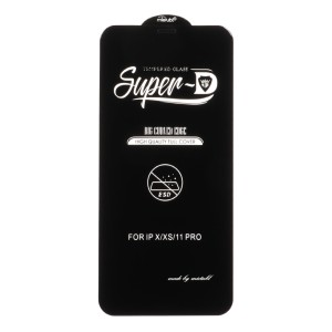 محافظ صفحه نمایش شیشه ای Apple iPhone 11 Pro / iPhone XS / iPhone X - Full Cover Super D Mietubl - ESD - مشکی (بدون پک) - NTC ORG