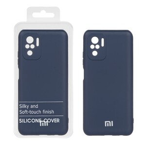 قاب نیو سیلیکون محافظ لنزدار Xiaomi Redmi Note 10 4G / Redmi Note 10S / Poco M5S - RFF - سرمه ای (پک دار)
