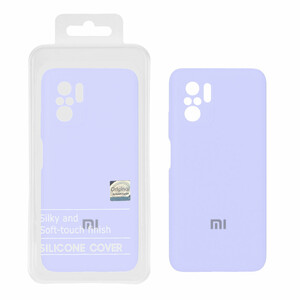 قاب سیلیکونی پاک کنی اورجینال Master Quality مدل Xiaomi Redmi Note 10 4G / Redmi Note 10S / Poco M5S - یاسی (پک دار)