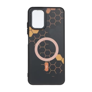 قاب Hexagon طرح مگ سیف Xiaomi Redmi Note 10 4G / Redmi Note 10S / Poco M5S - نارنجی